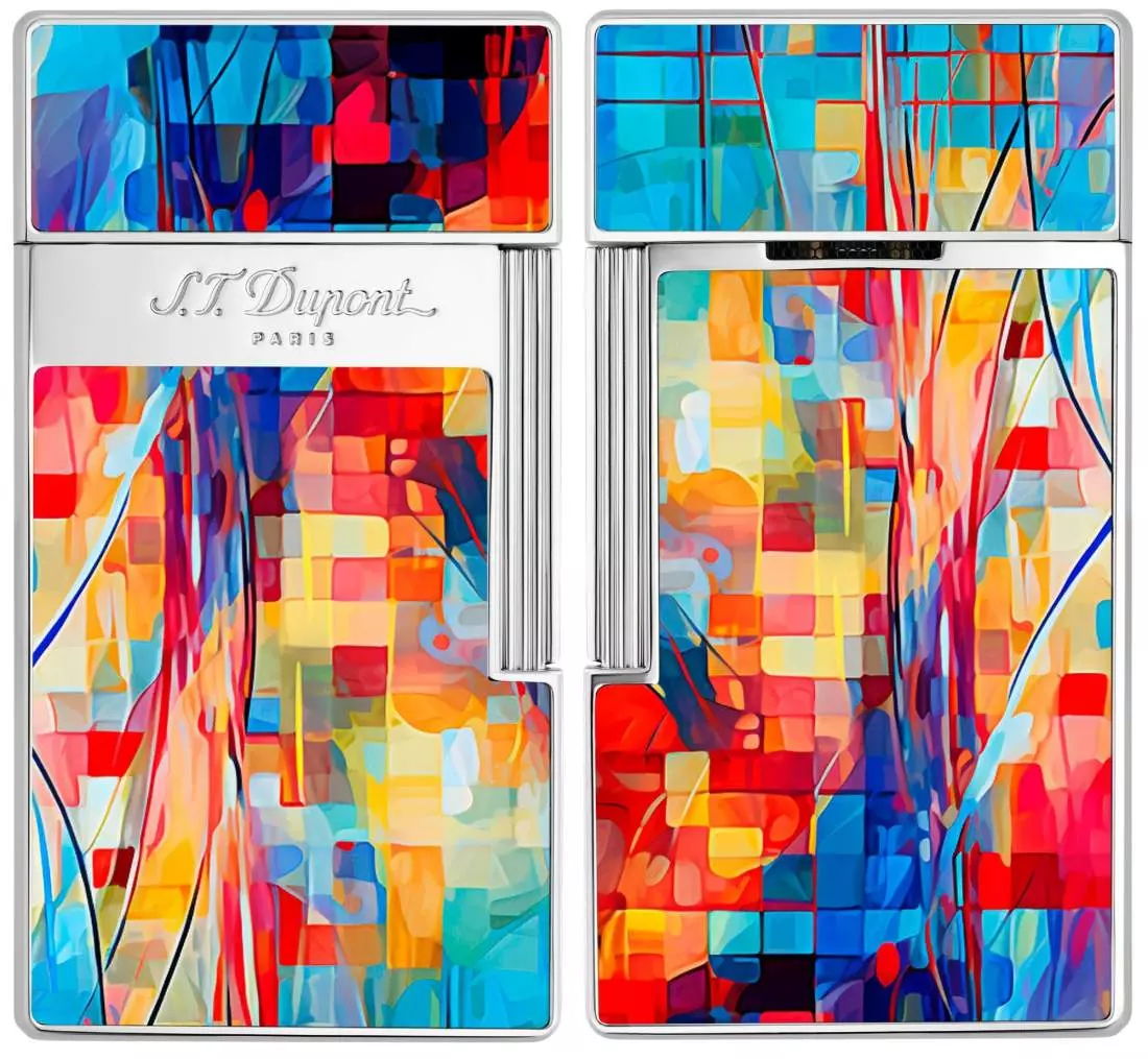 Produktbild: S.T. Dupont Biggy Graff'ty Multicolor Feuerzeug vorne hinten