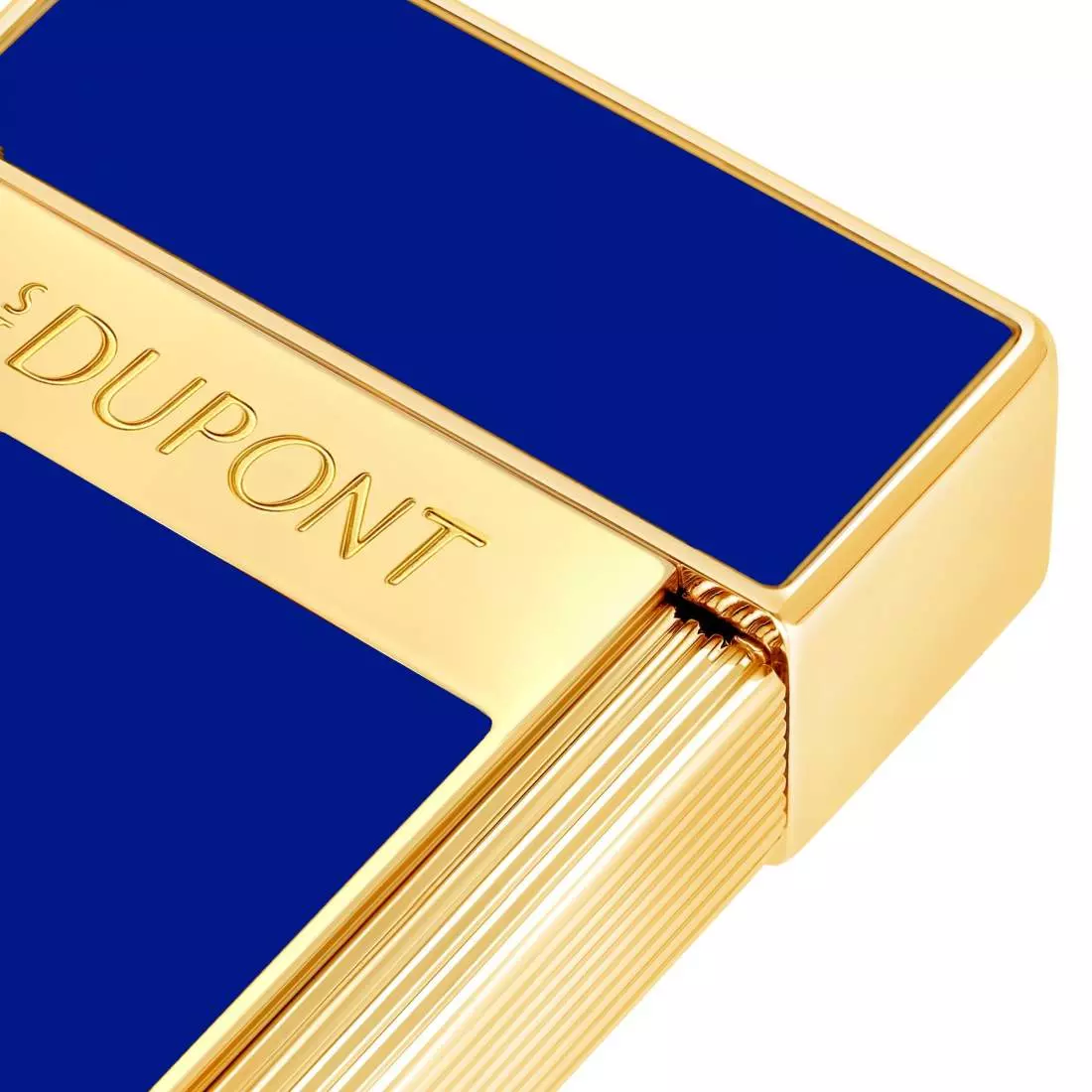 Artikelbild: S.T. Dupont Biggy blau gold Feuerzeug Ausschnitt Produktbild: S.T. Dupont Biggy blau gold Feuerzeug Ausschnitt
