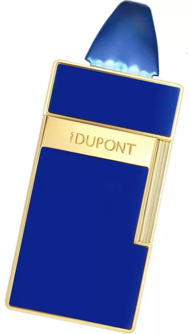 Artikelbild: S.T. Dupont Biggy blau gold Feuerzeug mit Flamme Produktbild: S.T. Dupont Biggy blau gold Feuerzeug mit Flamme