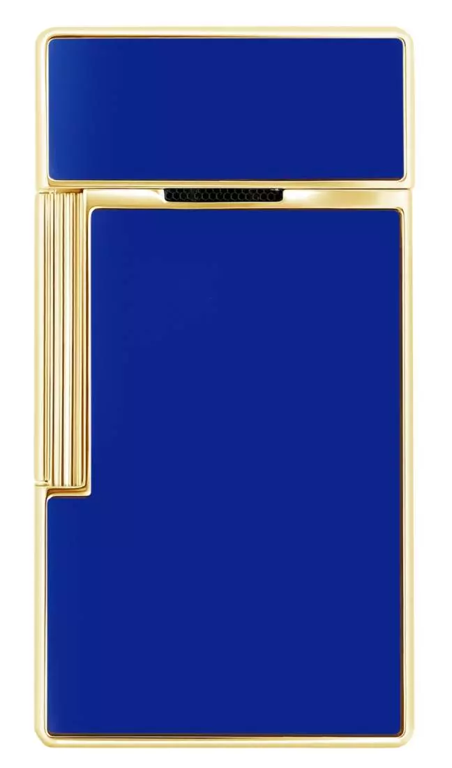 Produktbild: S.T. Dupont Biggy blau gold Feuerzeug hinten