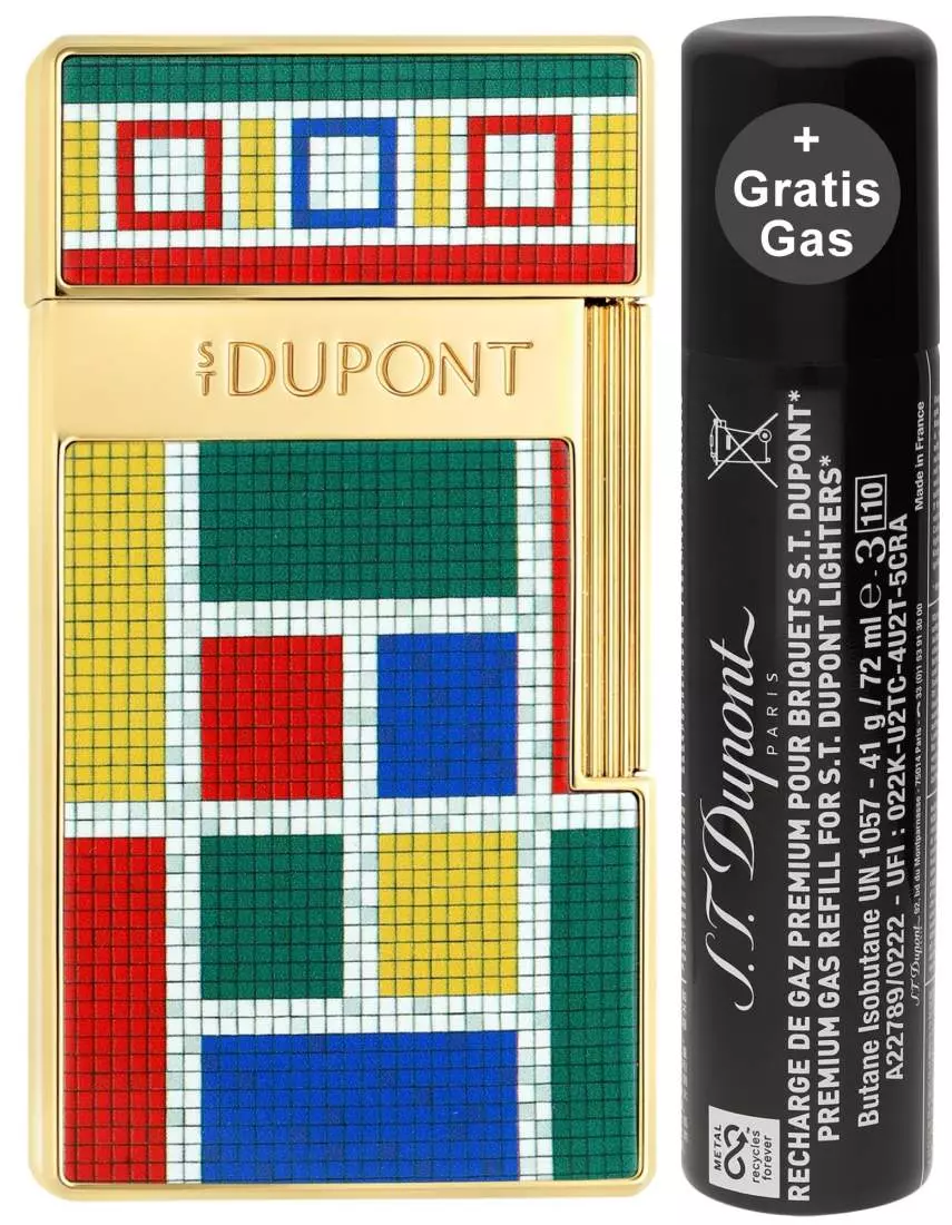 Produktbild: S.T. Dupont Biggy Casablanca Mosaik gold Feuerzeug