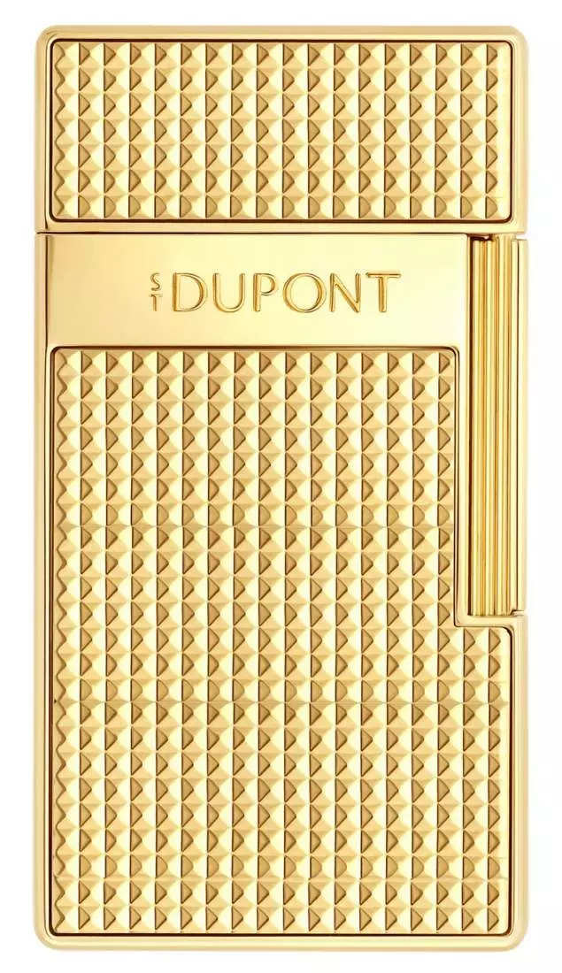 Artikelbild: S.T. Dupont Biggy gold Diamond Head Feuerzeug vorne Produktbild: S.T. Dupont Biggy gold Diamond Head Feuerzeug vorne