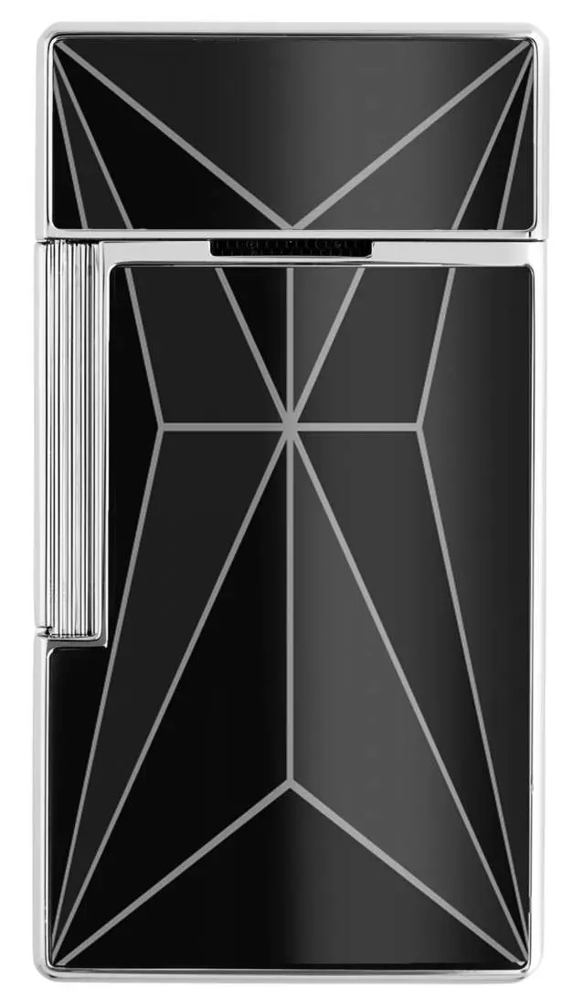Artikelbild: S.T. Dupont Biggy Fire X schwarz Feuerzeug hinten Produktbild: S.T. Dupont Biggy Fire X schwarz Feuerzeug hinten