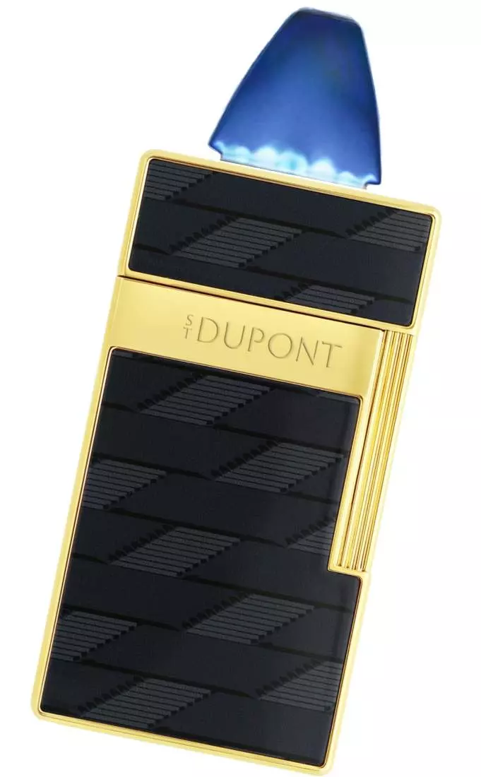 Artikelbild: S.T. Dupont Biggy Monogramm schwarz gold Feuerzeug mit Flamme Produktbild: S.T. Dupont Biggy Monogramm schwarz gold Feuerzeug mit Flamme