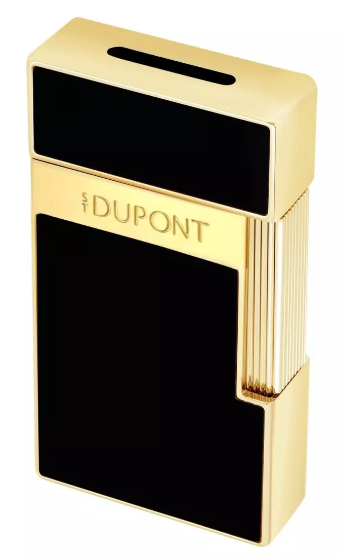 Artikelbild: S.T. Dupont Biggy schwarz gold Feuerzeug Produktbild: S.T. Dupont Biggy schwarz gold Feuerzeug