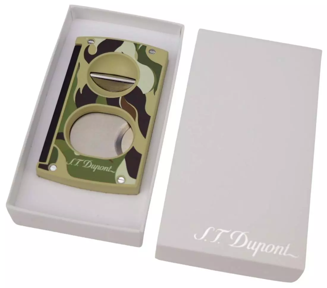Produktbild: S.T. Dupont Camo Green 2-in-1 Cutter Verpackung