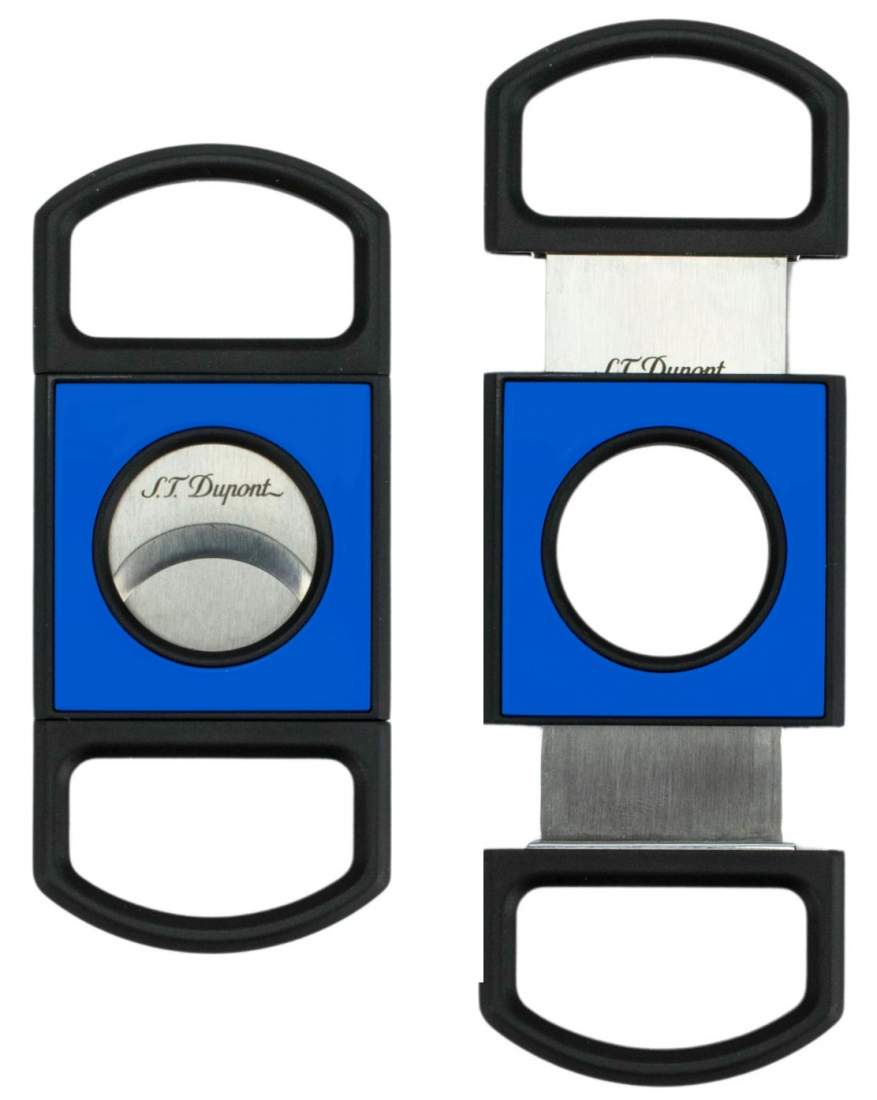 Produktbild: S.T. Dupont Zigarrencutter Fluo blau schwarz 21mm Schnitt