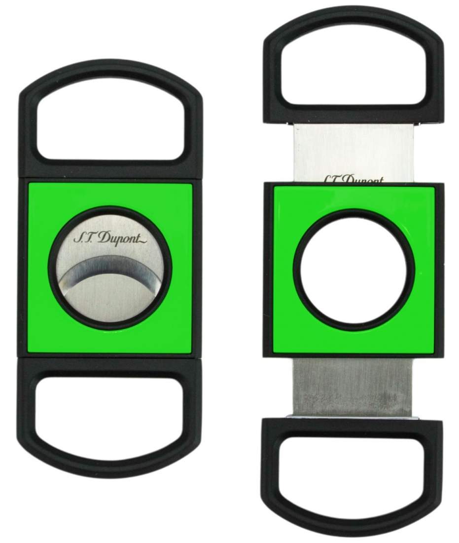 Produktbild: S.T. Dupont Zigarrencutter Fluo grün schwarz 21mm Schnitt