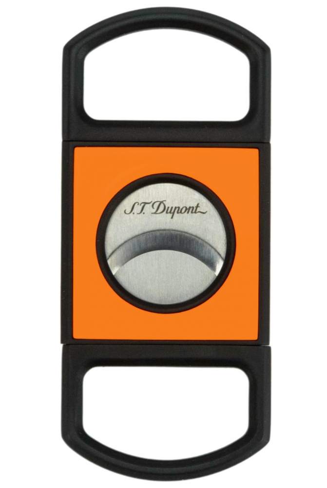 S.T. Dupont Zigarrencutter Fluo orange schwarz 21mm Schnitt