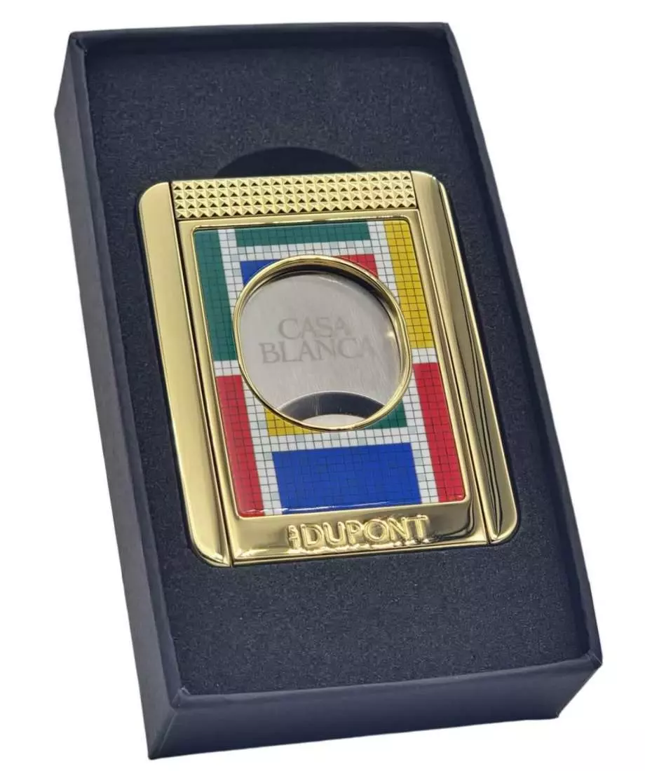 Produktbild: S.T. Dupont Casablanca Mosaik gold Stand Cutter Verpackung