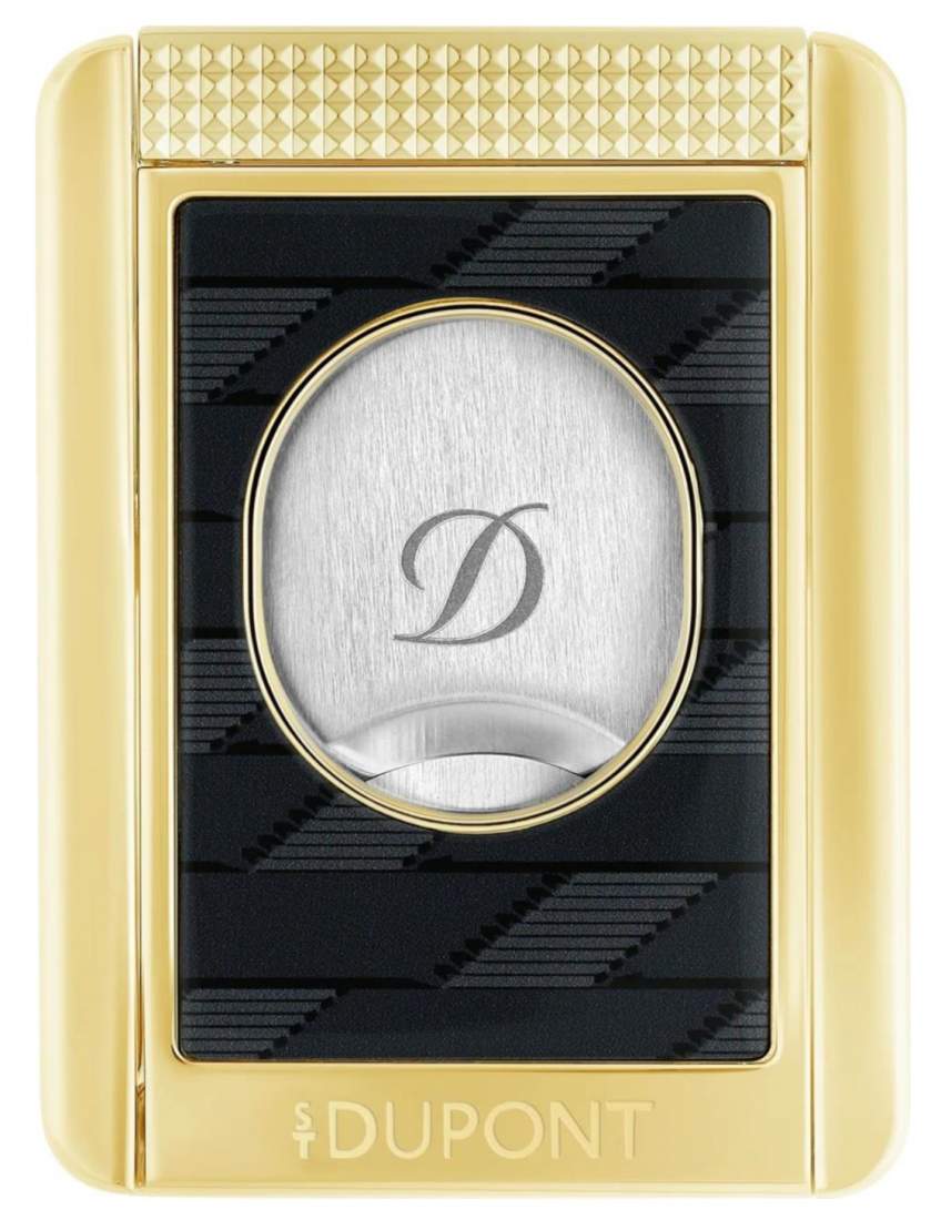 Produktbild: ST Dupont Zigarrencutter schwarz gold 1872 Monogramm Frontansicht