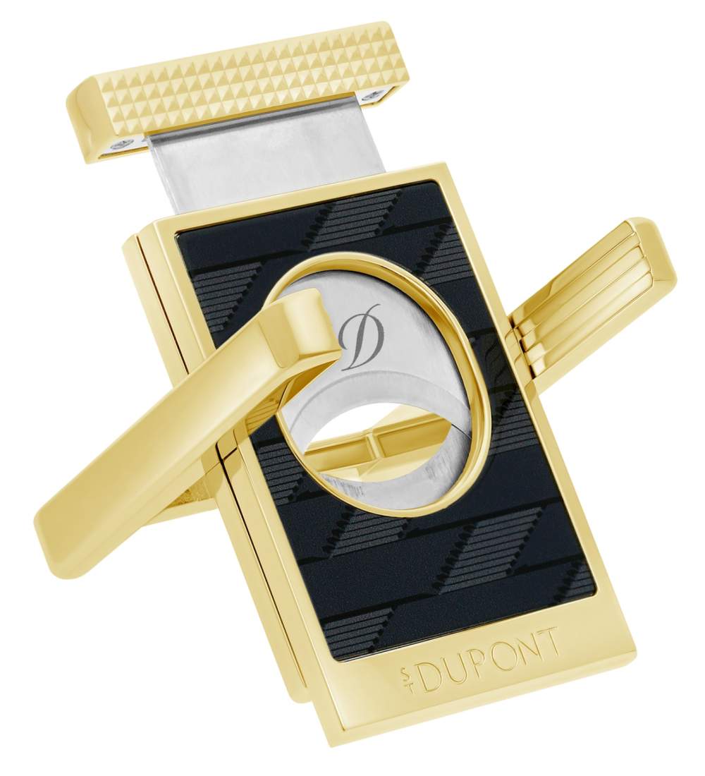 Produktbild: ST Dupont Zigarrencutter 1872 Monogramm schwarz gold