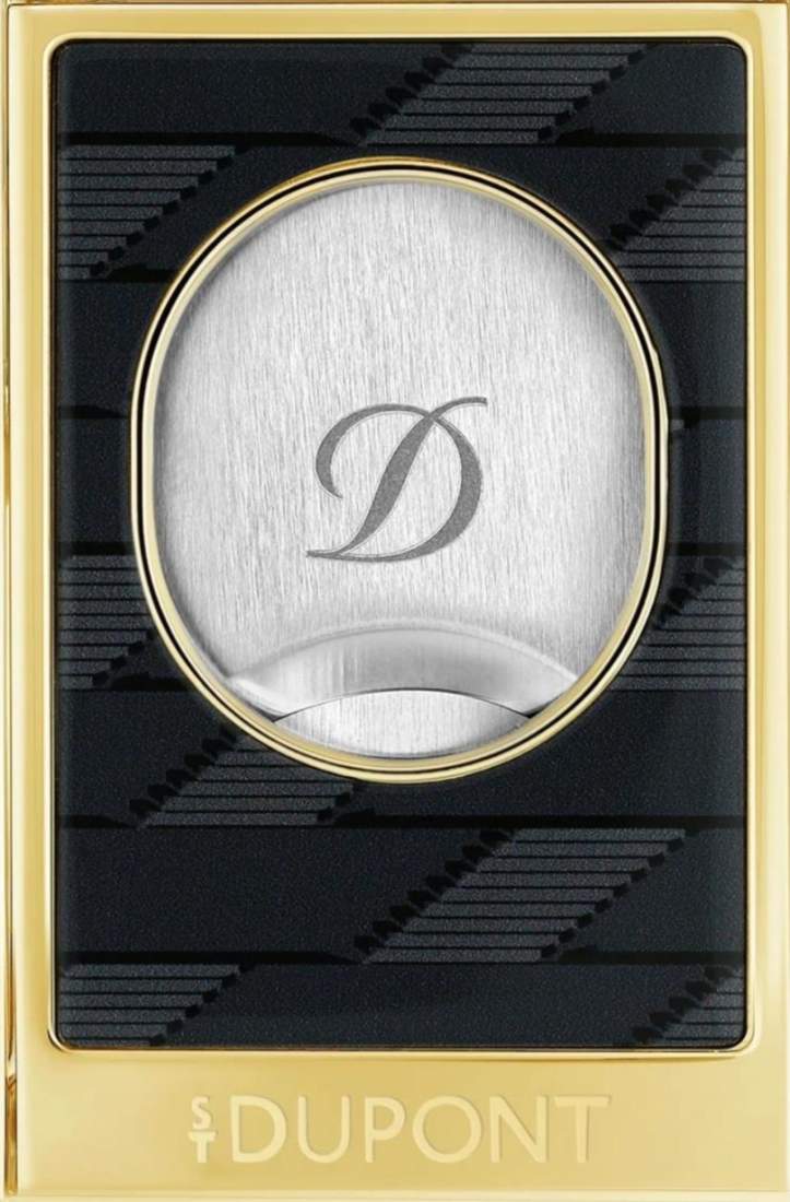 Produktbild: ST Dupont Zigarrencutter schwarz gold Frontlogo