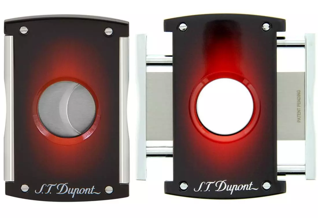 Produktbild: S.T. Dupont Cutter Sunburst Braun-Rot Zigarrenschneider mit 21mm Schnitt 003414