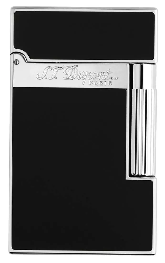 Produktbild: S.T. Dupont Feuerzeug Ligne 2 Palladium schwarz vorne