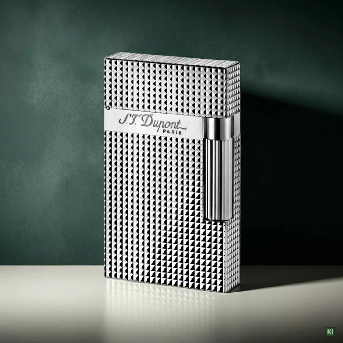 Produktbild: S.T. Dupont Ligne 2 silber Carrè 16184 Feuerzeug