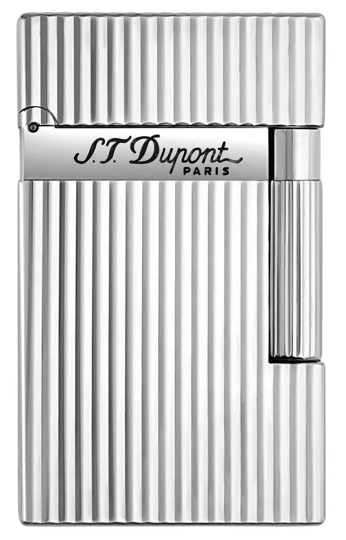 Produktbild: S.T. Dupont Ligne 2 silber guillochiert 16817 vorne