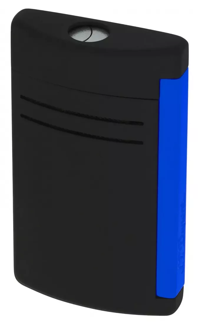 Produktbild: S.T. Dupont MaxiJet Fluo blau schwarz matt Feuerzeug