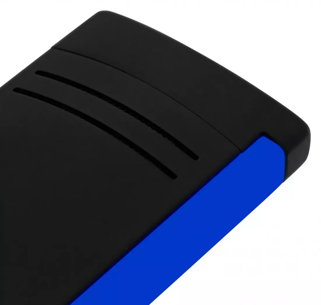Produktbild: S.T. Dupont MaxiJet Fluo blau schwarz matt Feuerzeug