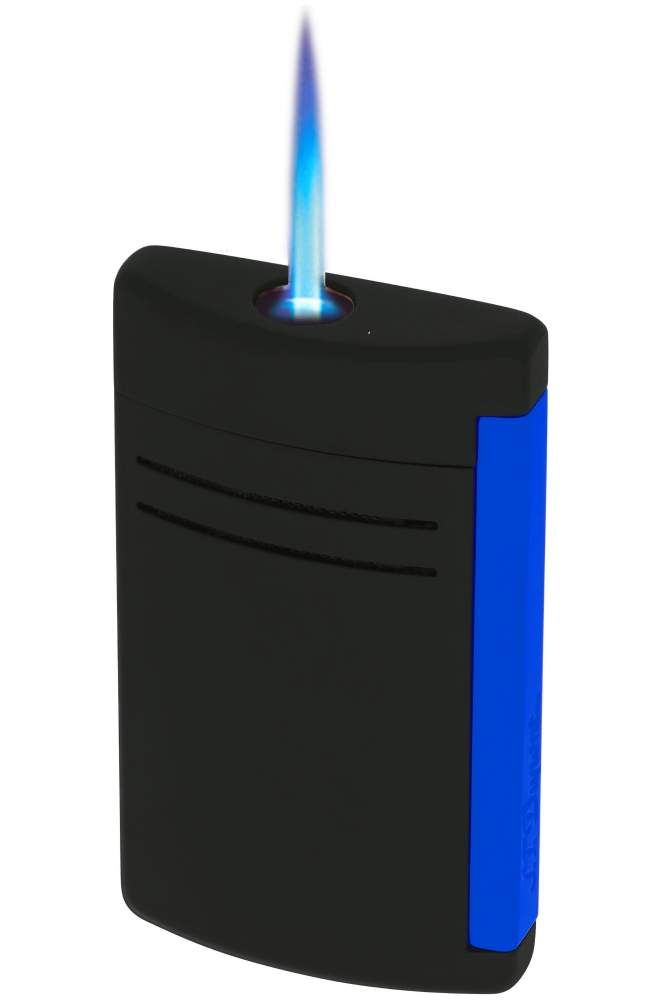 S.T. Dupont MaxiJet Fluo blau schwarz matt Feuerzeug