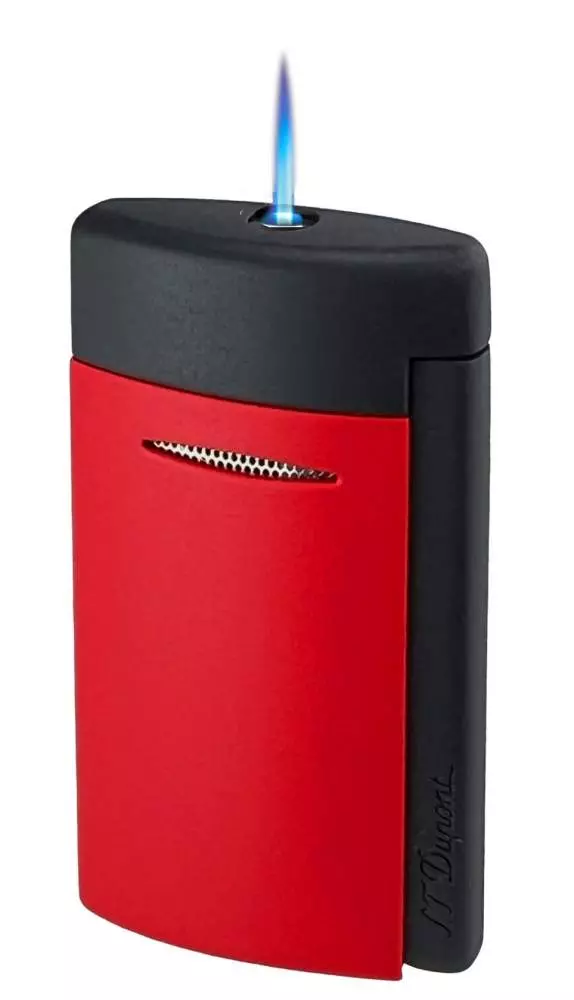 S.T. Dupont Feuerzeug MiniJet 3 schwarz rot