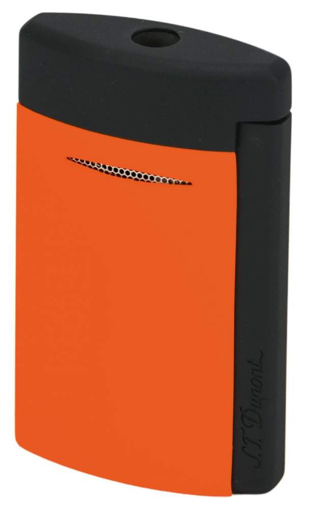 S.T. Dupont Feuerzeug MiniJet 3 Fluo orange schwarz matt