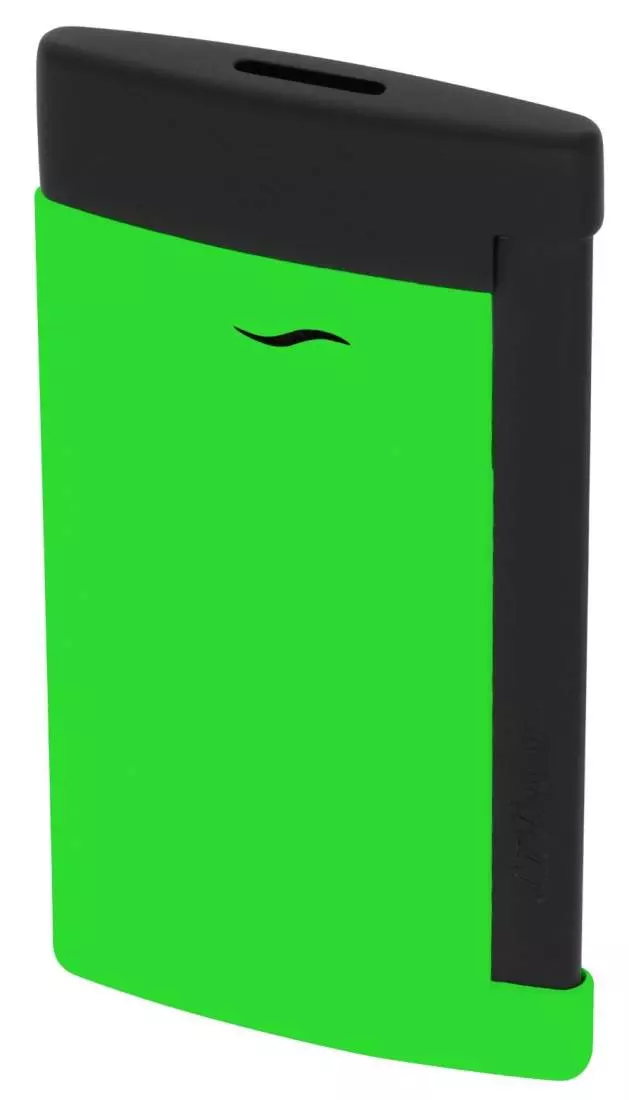 Produktbild: S.T. Dupont Feuerzeug Slim 7 Fluo grün schwarz