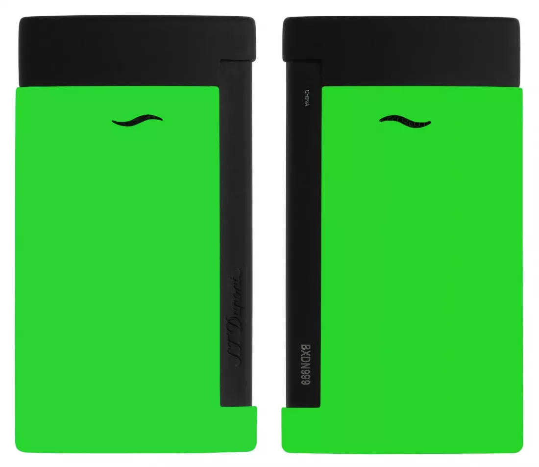 Produktbild: S.T. Dupont Feuerzeug Slim 7 Fluo grün schwarz