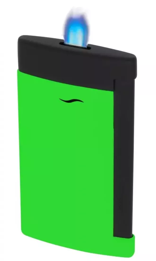 Produktbild: S.T. Dupont Feuerzeug Slim 7 Fluo grün schwarz