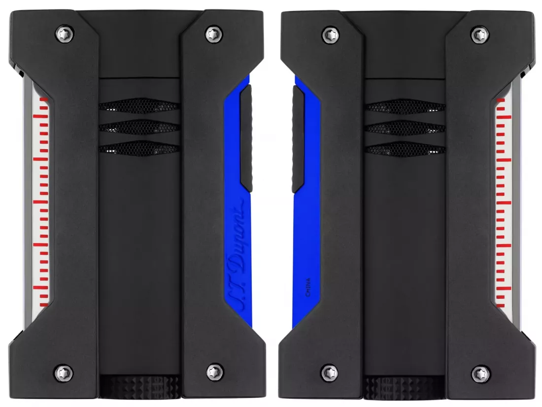 Produktbild: S.T. Dupont Feuerzeug Defi Extreme Fluo blau schwarz