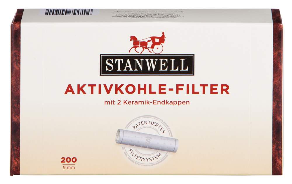 Pfeifenfilter Stanwell 9mm Aktivkohle