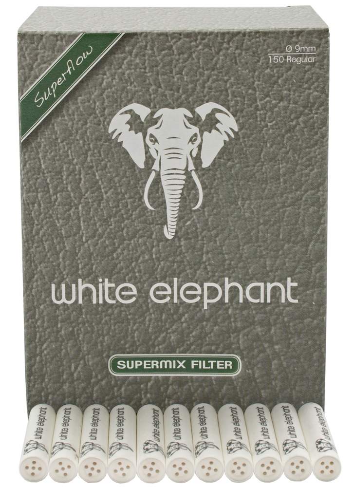 Pfeifenfilter White Elephant 9mm Supermix Superflow