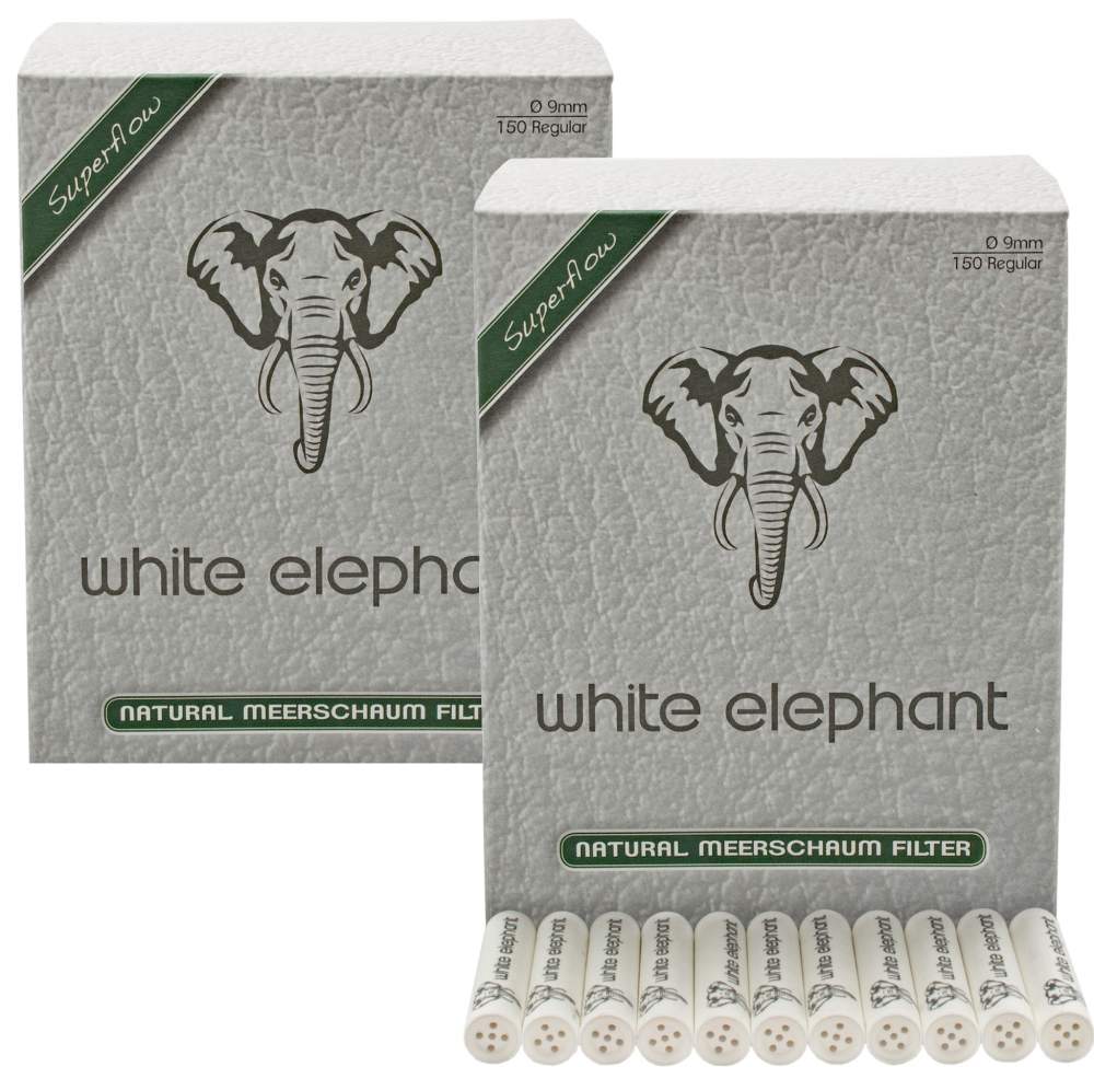 Pfeifenfilter White Elephant 9mm Meerschaum Superflow