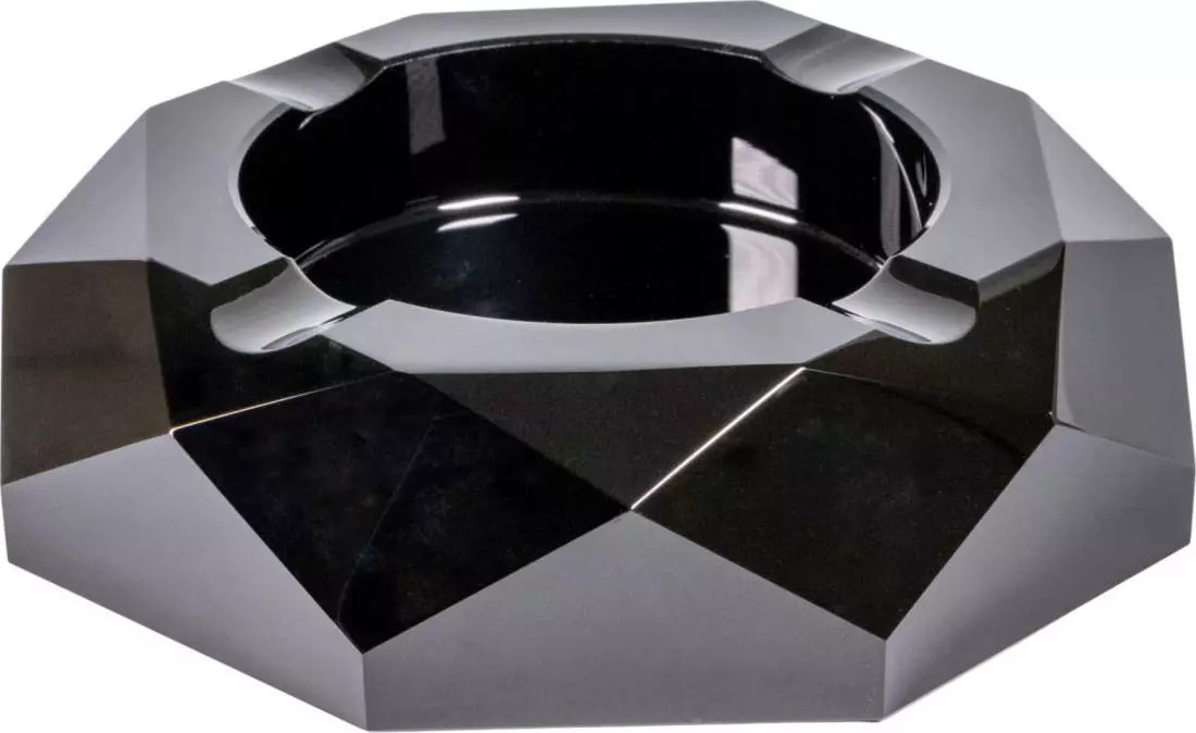 Artikelbild: Design Zigarrenascher achteckig Glas 4 Ablagne schwarz Produktbild: Design Zigarrenascher achteckig Glas 4 Ablagne schwarz