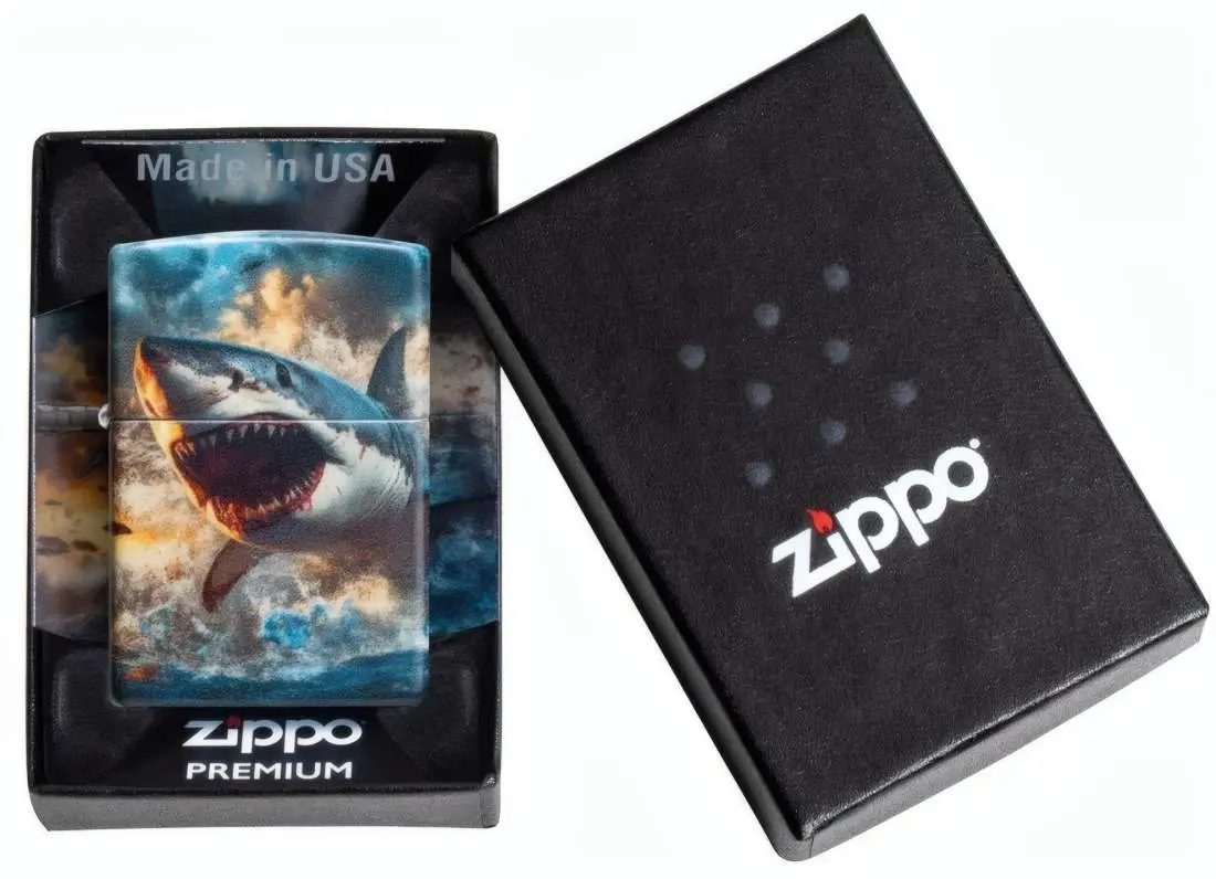 Produktbild: Zippo 60007819 Shark Jump Hai Angriff 540° Color Verpackung