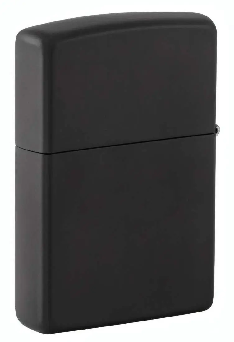 Produktbild: Zippo 60007821 Warrior 2 Black Matte mit Samurai-Krieger im Mondlicht Rückseite