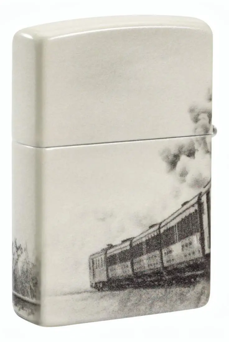 Produktbild: Zippo 60007825 Vintage Train Dampflokomotive 540° Color 540° Matte Rückseite