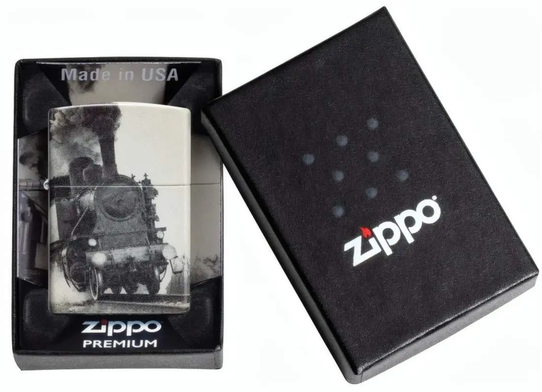 Produktbild: Zippo 60007825 Vintage Train Dampflokomotive 540° Color 540° Matte Verpackung
