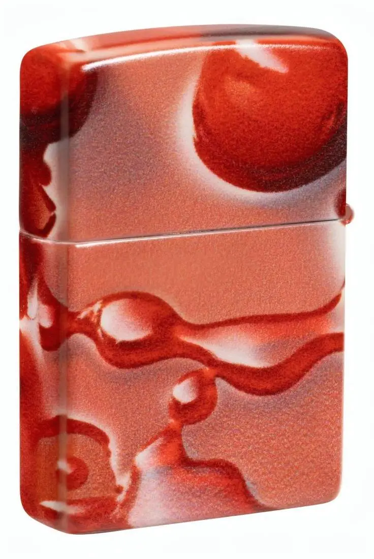 Produktbild: Zippo 60007829 Rote Lippen und Kirschen 540° Color 540° Matte Rückseite