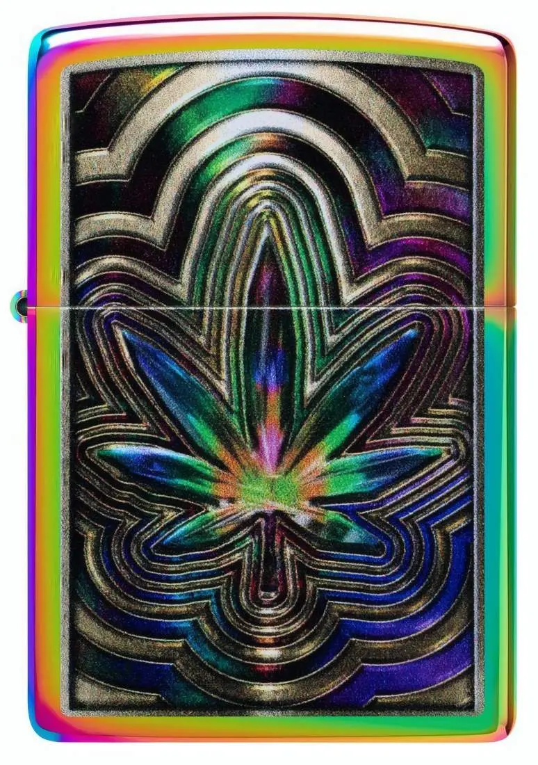 Produktbild: Zippo 60007845 Metallic Leaf Multi Color Spectrum Frontansicht