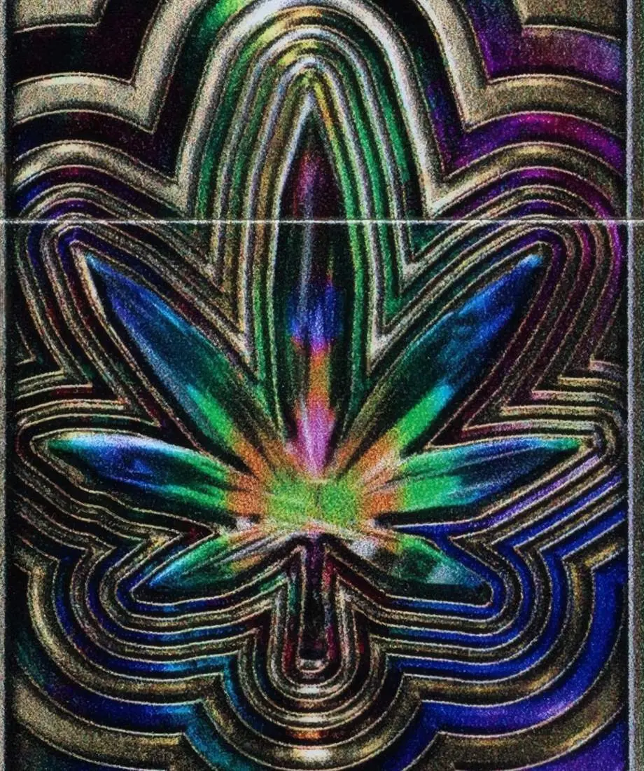 Produktbild: Zippo 60007845 Metallic Leaf Multi Color Spectrum Frontausschnitt