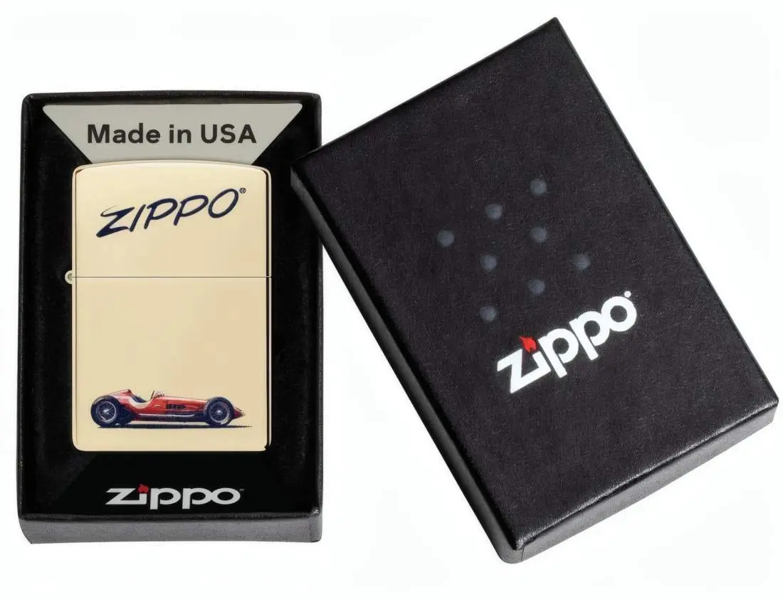 Produktbild: Zippo 60007858 Retro Racing Car Roadster Champagne Verpackung