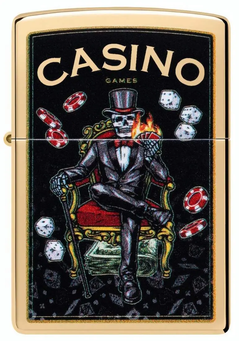 Produktbild: Zippo 60007862 Casino Games Frontansicht