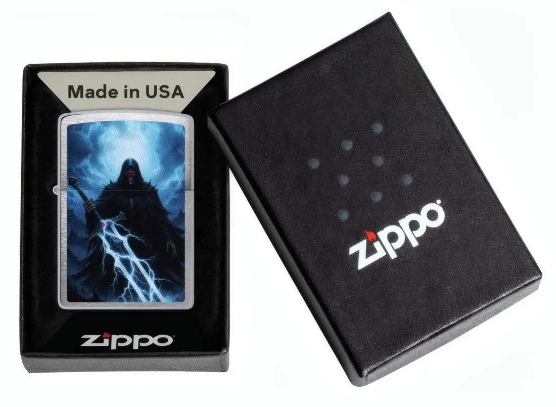 Produktbild: Zippo 60007863 Soul Reaper Brushed Chrome Verpackung
