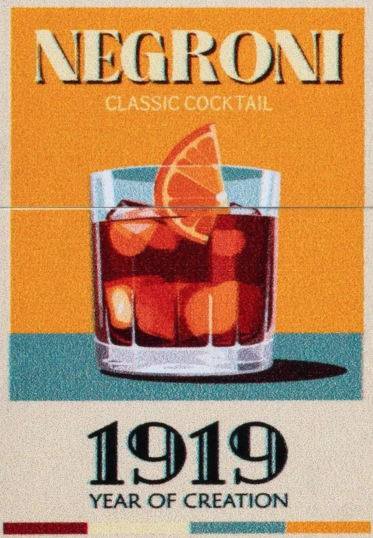 Produktbild: Zippo 60007876 Negroni 1919 Satin Chrome Color Image Frontausschnitt