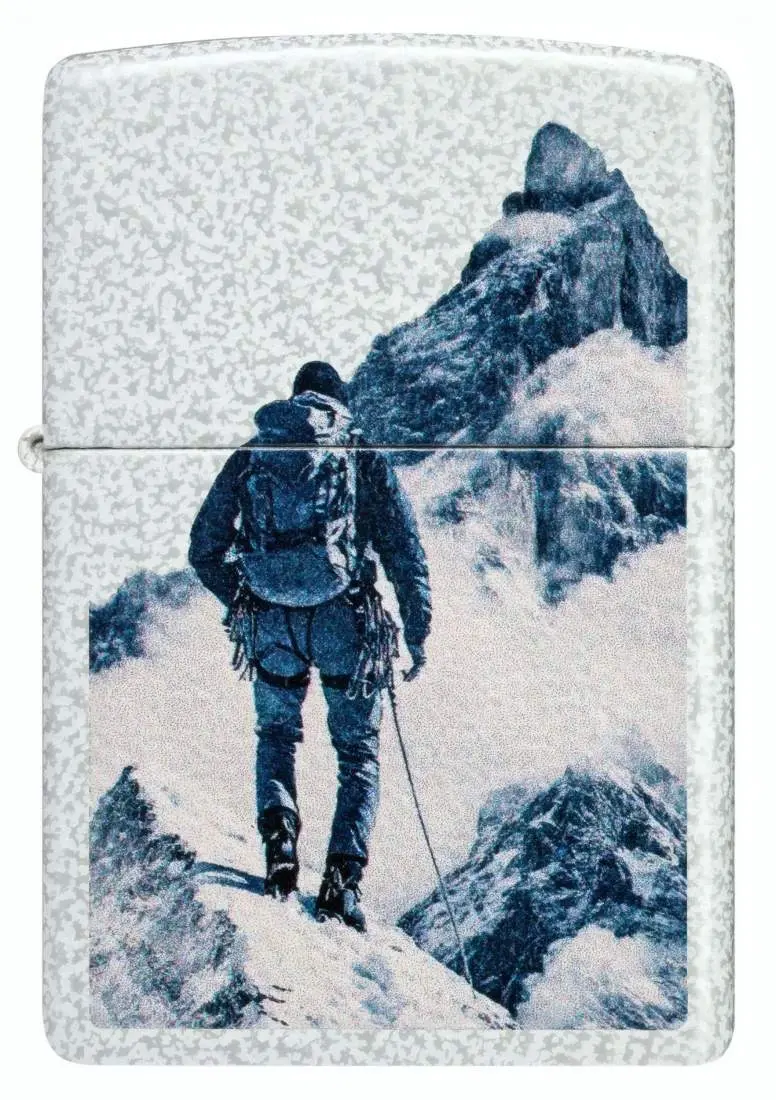 Produktbild: Zippo 60007897 Climber Glacier – Bergsteiger vor Gipfel Frontansicht