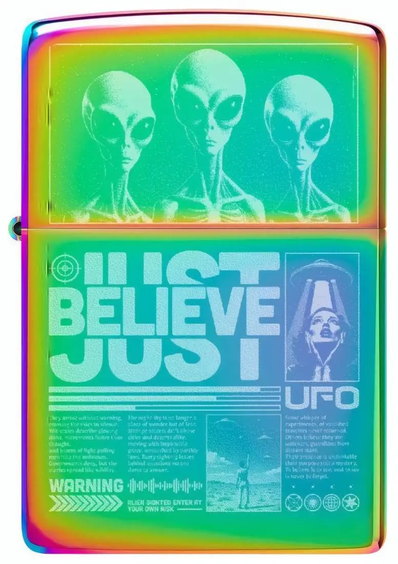 Produktbild: Zippo 60007915 Just Believe Multi Color Spectrum Frontansicht