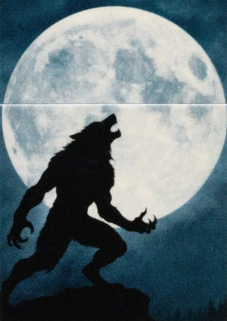 Produktbild: Zippo 60007919 Howling Werewolf Glow-in-the-Dark Green Frontausschnitt