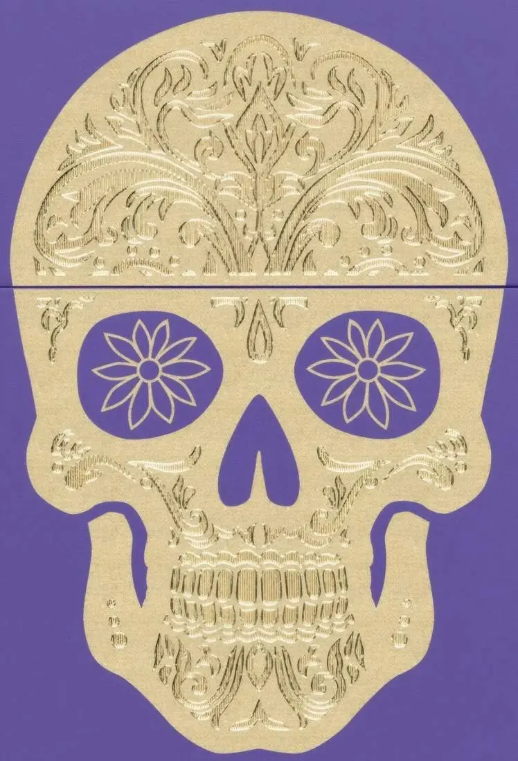 Produktbild: Zippo 60007931 Sugar Skull Purple Matte Frontausschnitt