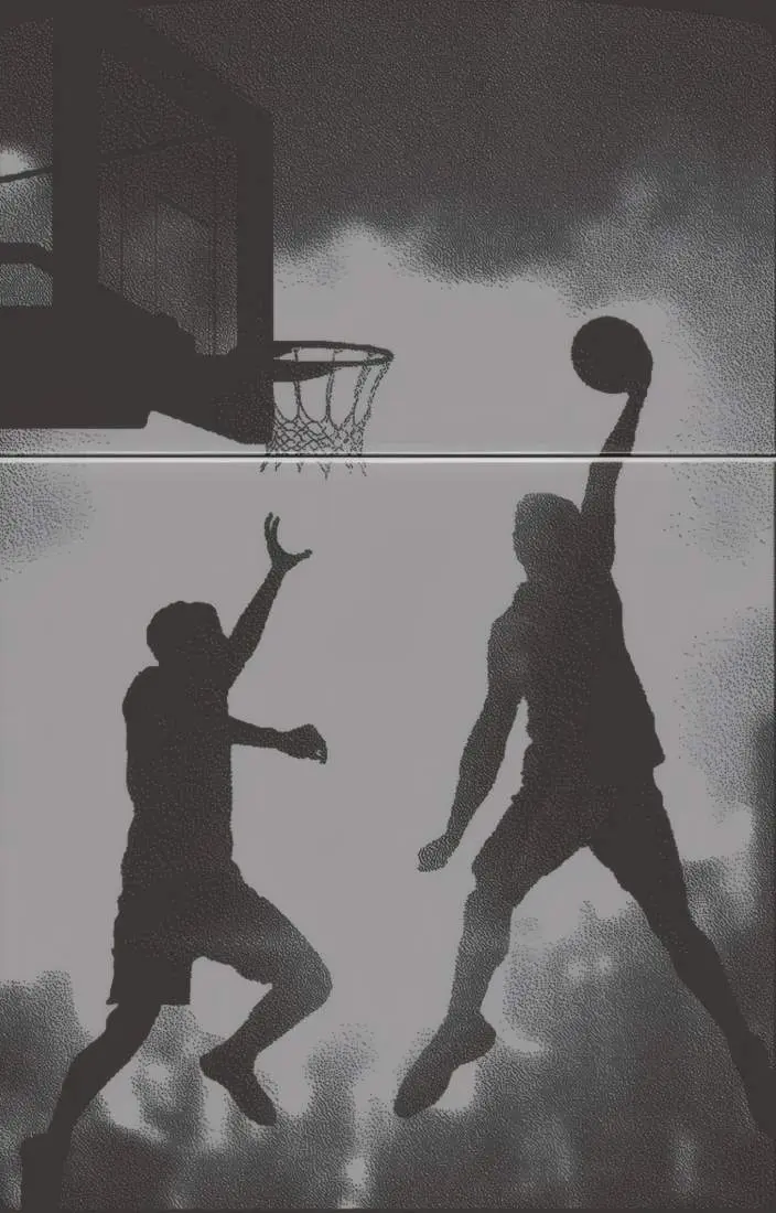 Produktbild: Zippo 60007932 Basketball Slam Dunk High Polish Black Photo Image Frontausschnitt